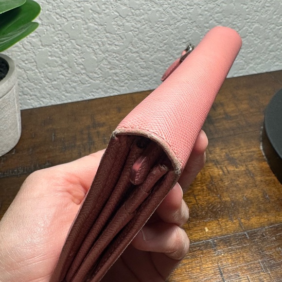 Prada Saffiano Pink Long Leather Wallet - Picture 11 of 16
